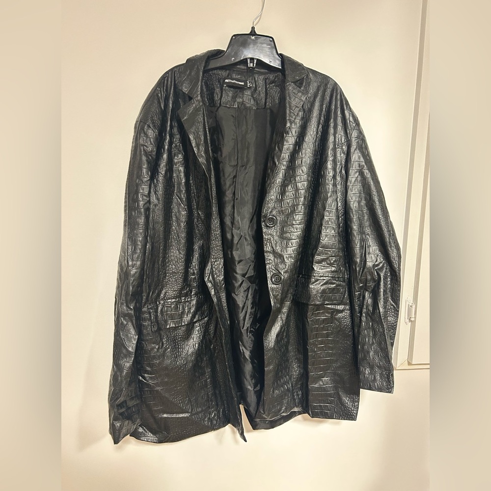vegan leather! PLT blazer